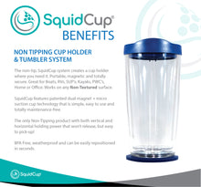 Load image into Gallery viewer, 16 oz. SquidCup Non-Tip Tumbler with Lid & Base - BLUE