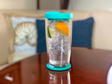 Load image into Gallery viewer, 16 oz. SquidCup Non-Tip Tumbler with Lid & Base - TEAL