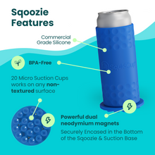 Load image into Gallery viewer, SquidCup Slim Sqoozie Non-Tipping Insulated Can Holder - 12 oz. Slim