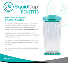 Load image into Gallery viewer, 16 oz. SquidCup Non-Tip Tumbler with Lid & Base - TEAL