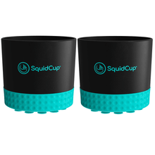 Load image into Gallery viewer, 2 PACK | Non-Tipping Portable Cup Holder - Black/Teal