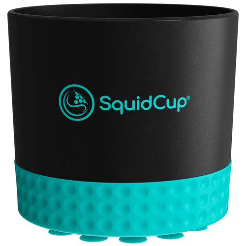 Non-Tipping Portable Cup Holder - Black/Teal