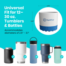 Load image into Gallery viewer, Non-Tipping Portable Cup Holder - Gray/Navy