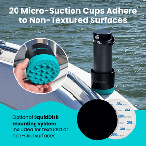 Non-Tipping Portable Cup Holder - Black/Teal