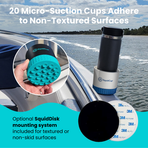 Non-Tipping Portable Cup Holder - Gray/Navy