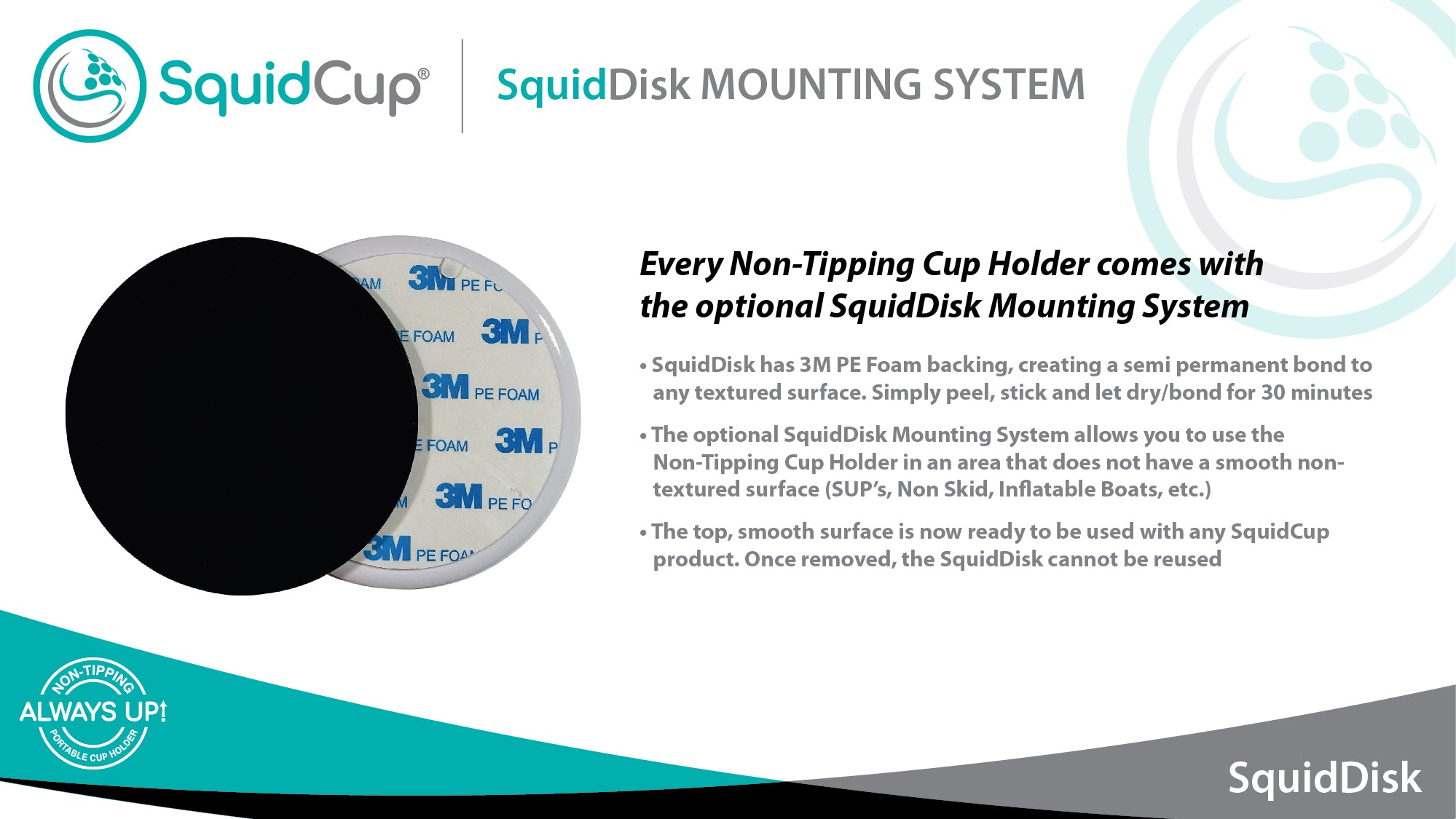 Non-Tipping Portable Cup Holder for Boating